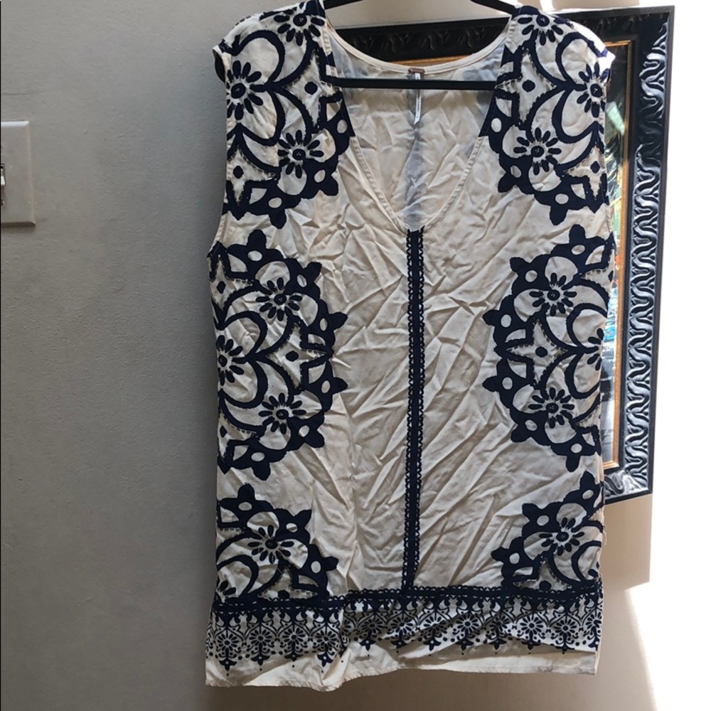 Free people Tunic dress with beaded detail!